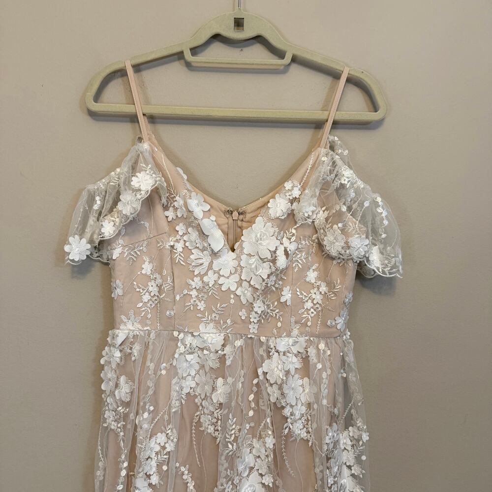 Piccola Bella Southampton Gown S/M White Whimsy Lace Wedding Bridal Bridesmaids - Picture 4 of 11